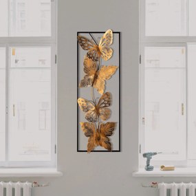 Acessório Decorativo de Parede Butterfly – Multicolor – 90 x 32 cm