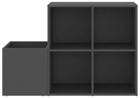 Sapateira de corredor 105x35,5x70 derivados de madeira cinza