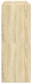 Sapateiras 2 pcs empilháveis 89,5x30x40 cm carvalho sonoma