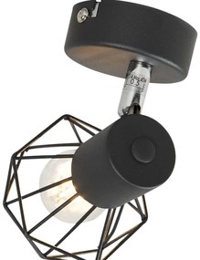 Projetores Art Deco Preto Giratório e Inclinável - Mosh Moderno