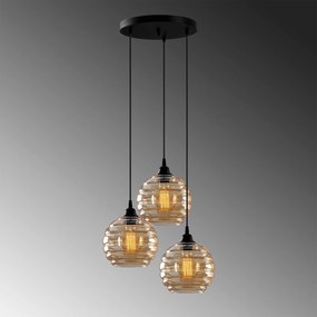 Chandelier Gold – Preto e Dourado – 44 x 44 cm
