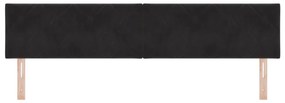Cabeceira vidaXL Design Blocos de Diamante Preto 200 cm Veludo