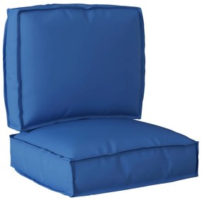 vidaXL Conjunto de Almofadas para Palete 2 pcs Azul real Tecido Oxford