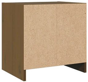 Mesas de cabeceira 2 pcs 40x30,5x40cm pinho maciço castanho mel