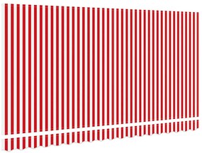 Tecido de Substituição para Toldo para Estrutura de 4x2 m Vermelho e B