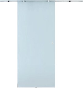 HOMCOM Porta de correr em vidro Porta interior Vidro fosco 102,5 x 205 cm | Aosom Portugal