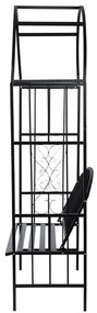 Arco para rosas com banco jardim