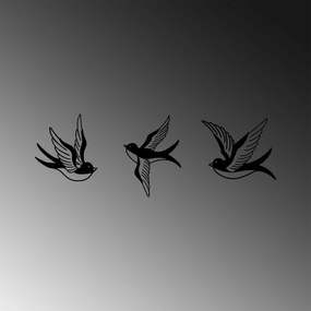 Acessório Decorativo de Parede em Metal Mountain – Preto – 22 x 23 cm,