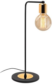 Candeeiro de Mesa Harput – Preto/Dourado – 17 cm x 52 cm