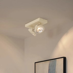 Foco de teto moderno bege G9 redondo giratório e inclinável 2 luzes - Go