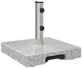 Base de Guarda-Chuva com Rodas com Pega Cinza Granito 29 kg Quadrada