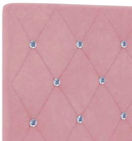 Cama vidaXL Rosa 90x190 cm Veludo