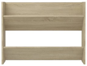 Sapateiras de parede 2 pcs 80x18x60cm contrapl. carvalho sonoma
