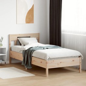 Cama sem colchão 100x200 cm madeira de pinho maciça
