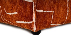 Pouffe Lora – Laranja – 85x85x40 cm