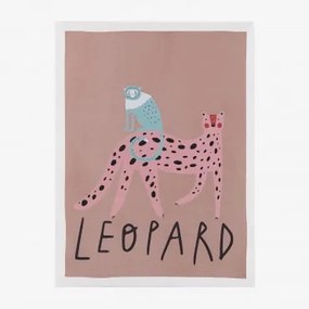 Quadro decorativo impresso em tela (30x40 cm) Fulvio Kids Leopard - Sklum
