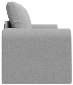 Sofá-Cama de Chão 2-em-1 Cinzento Nublado 148x71x83 cm Tecido
