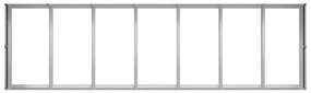 Vaso/floreira 280x80x40 cm aço galvanizado