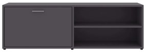 Móvel de TV 120x34x37 cm derivados de madeira cinzento