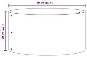 Conjunto de Vasos de Aço Inoxidável Aço inoxidável 40 cm de diâmetro