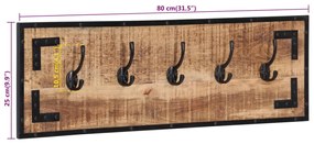 Bengaleiros 2 pcs 80x8x25 cm madeira mangueira maciça áspera