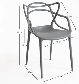 Cadeira Korme - Cinza