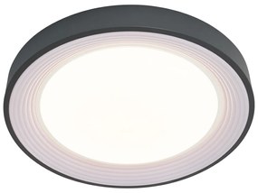 Plafon Moderno Cinzento com Branco 48cm incl. LED Regulável - Kanton Moderno