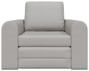Sofá-Cama de Chão 2-em-1 Cinzento Nuvem 98x71x83 cm Tecido