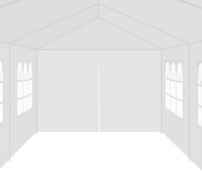 Tenda de jardim 3x12 m branco