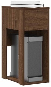 Suporte torre computador c/ gaveta 30x44x74cm carvalho castanho