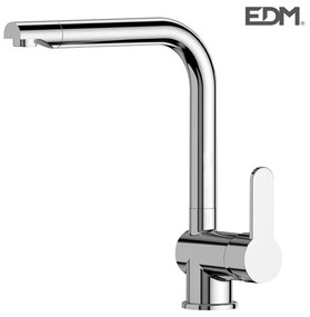 Torneira Monocomando EDM Calella Lava-loiça Aço inoxidável Zinco Latão