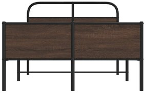 Estrutura cama s/ colchão derivados madeira carvalho castanho