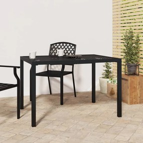 vidaXL Mesa de jardim 110x80x72 cm aço antracite