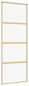 Porta deslizante 76x205 cm vidro ESG/alumínio dourado
