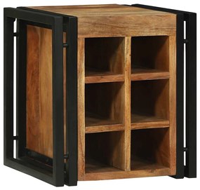 Cavalete de Vinho 34.5x35x39 cm Madeira Maciça de Acácia