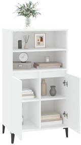 Aparador alto 60x36x110 cm derivados de madeira branco