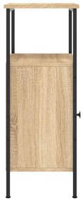 Mesas cabeceira 2pcs 41x31x80 cm deriv. madeira carvalho sonoma