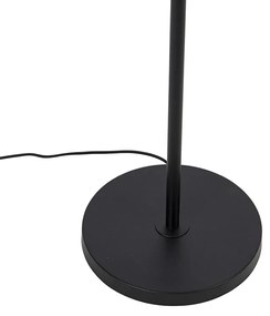 Candeeiro de pé design preto com vidro fumê - Dome Design