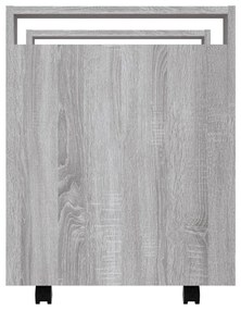 Trólei secretária 60x45x60 cm derivados madeira sonoma cinza