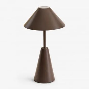 Lâmpada De Mesa Led Sem Fios Em Ferro Alexis Castanho Chocolate - Sklum