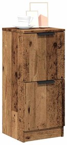 vidaXL Aparadores 2 pcs 30x30x70 cm derivados de madeira madeira velha