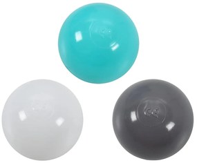 Túnel de brincar infantil + 250 bolas 245 cm poliéster multicor