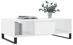 Mesa de Centro Portucale - Branco Brilhante - Design Moderno