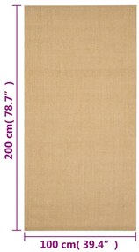 Tapete sisal natural 100x200 cm