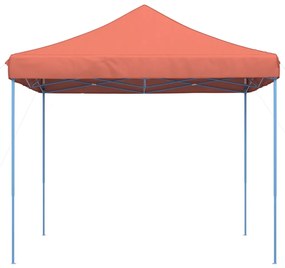 Tenda para festas pop-up dobrável 292x292x315 cm terracotta