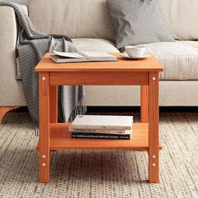vidaXL Mesa de centro Castanho-mel 50 x 50 x 45 cm