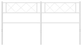Cabeceira de cama 120 cm metal branco