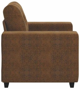 Poltrona vidaXL Castanha 59 cm em Couro Sintético