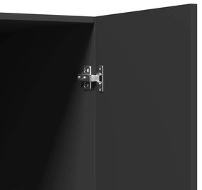 Armário para máquina de lavar roupa 71x71,5x91,5 cm preto