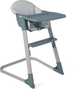 Cadeira de Refeição Infantil, 66 x 55 x 90 cm, Bandeja Regulável, Cinzento-claro
